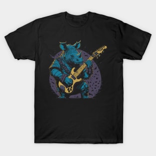 Rhino playing the guitar T-Shirt